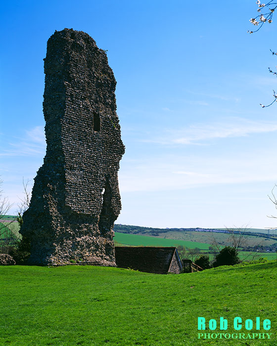 The remains of the gatehouse of Bramber Castle