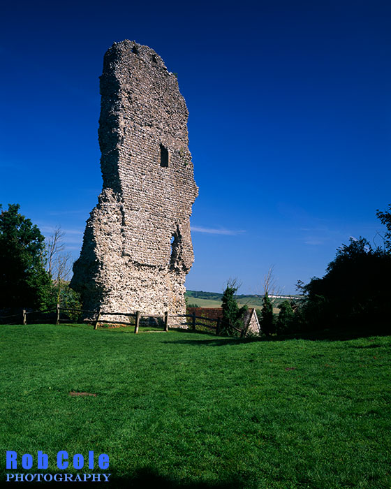 The remains of the gatehouse of Bramber Castle