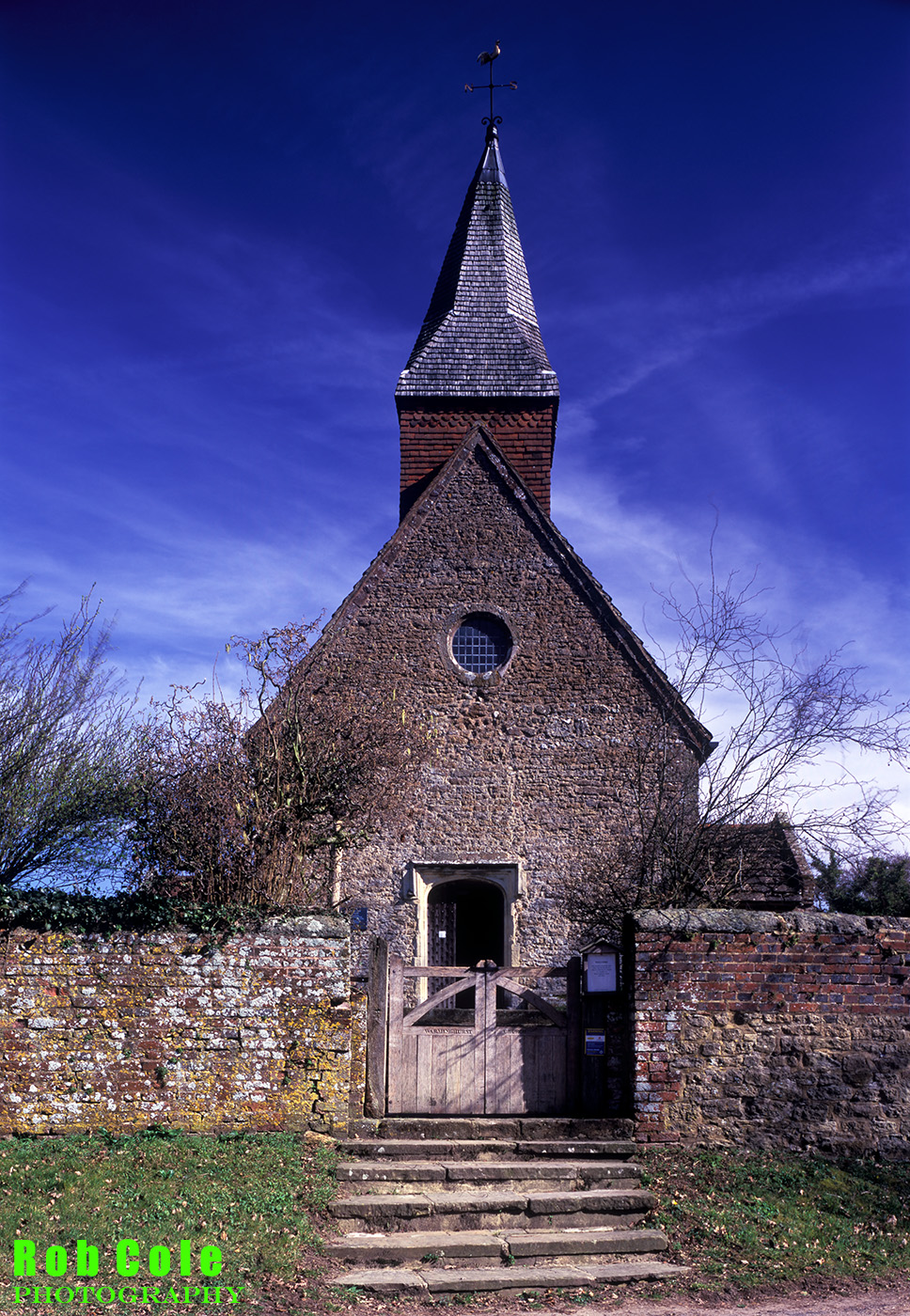 Warminghurst church on a bright spring morning
