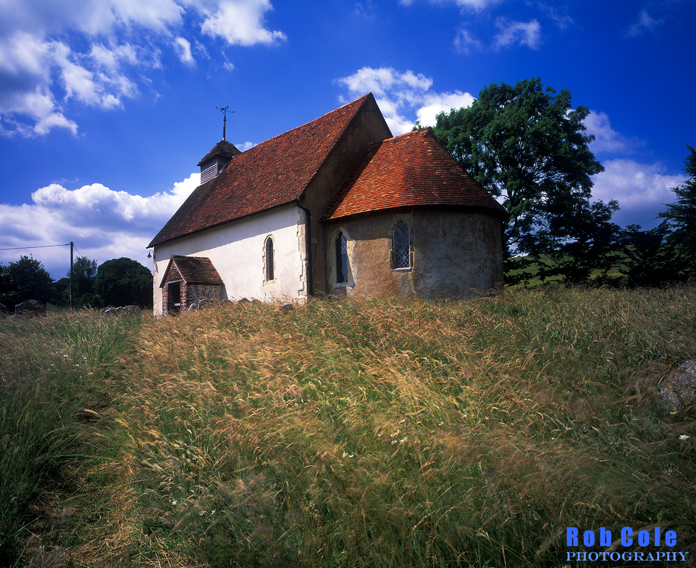 The tiny Norman church at Upwaltham