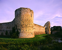 Evening at Pevensey Castle
