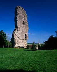The remains of the gatehouse of Bramber Castle